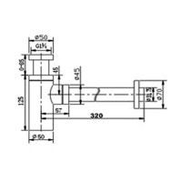 Designer Siphon rund SR01