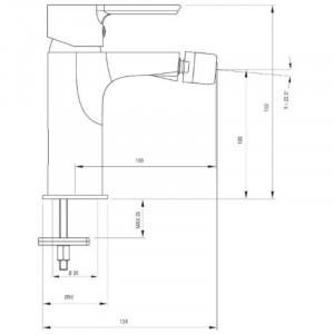 Lotos Bidet-Armatur bdo_031m