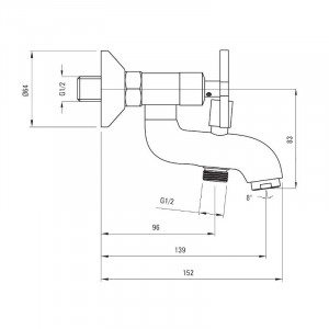 Lucerna Wannen-Armatur AP bel_010d