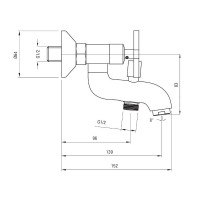 Lucerna Wannen-Armatur AP bel_010d