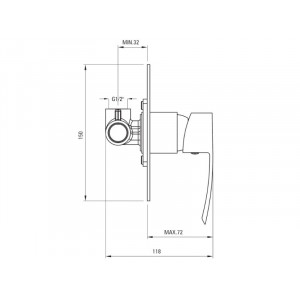 Vigo Brause-Armatur UP bdw044l