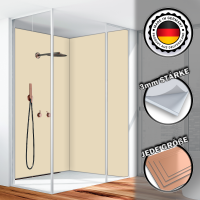 Duschrückwand Aluverbund Elfenbein 1015 80x240cm