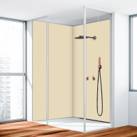 Duschrückwand Aluverbund Elfenbein 1015 90x260cm
