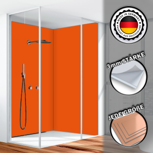 Duschrückwand Aluverbund Orange 2009 120x200cm