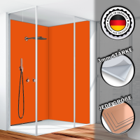 Duschrückwand Aluverbund Orange 2009 120x200cm