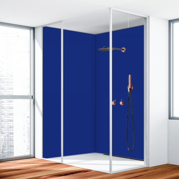 Duschrückwand Aluverbund Marineblau 5002 90x220cm