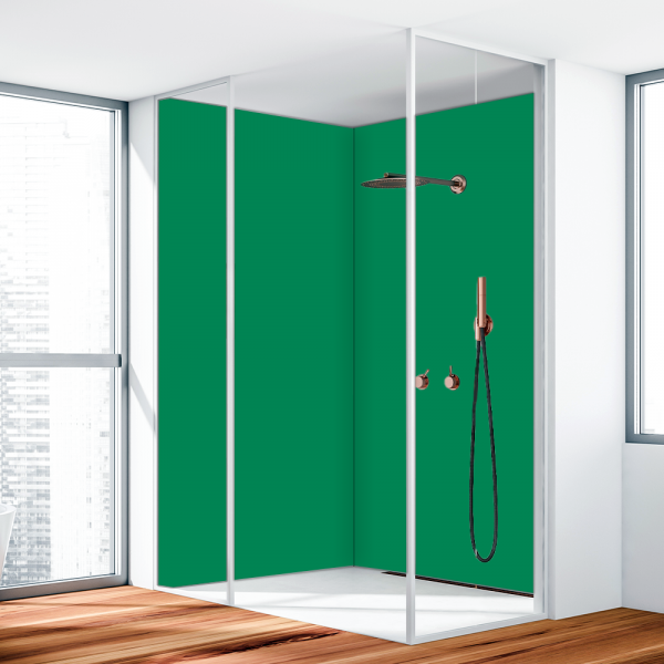 Duschrückwand Aluverbund Grün 6024 150x240cm