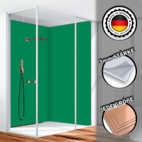 Duschrückwand Aluverbund Grün 6024 150x240cm