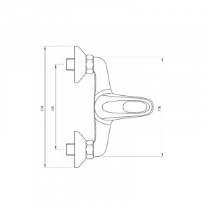 Funkia Brause-Armatur bef_041m
