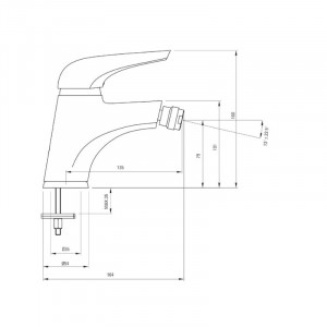 Jaguar Bidet-Armatur bdx_031m