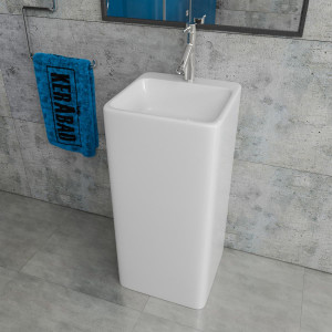 Standwaschbecken mit Armaturloch KBE4B