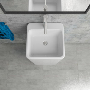 Standwaschbecken mit Armaturloch KBE4B