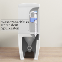 Stand-WC-Kombination randlos KB6093B Unter dem Spülkasten