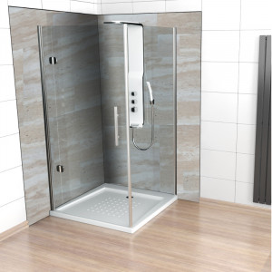 KeraWall Duschrckwand Travertin