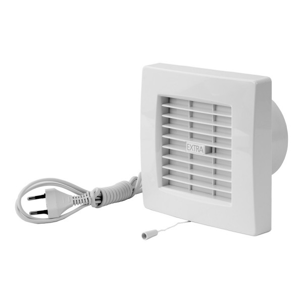 Badlüfter Lüfter Bad Ventilator Wandlüfter Ablüfter WC Nachlauf Und