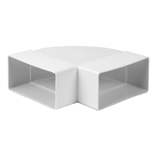 Flachkanal 110x55mm Kanalbogen horizontal 90°