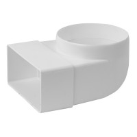 Flachkanal 110x55mm Umlenkstück 90° 110x55/Ø100mm