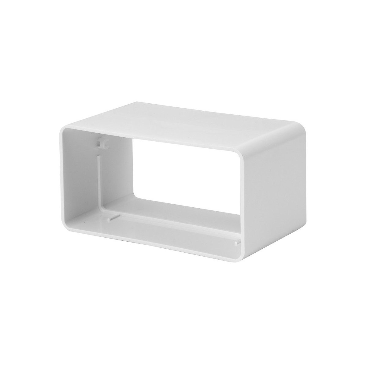 Intelmann Flachkanal Verbindungsstück 220x55 Mm – Kunststoff, Für Dunstabzug & Lüftungssysteme