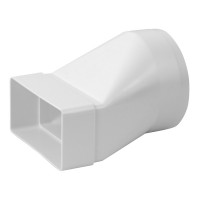 Flachkanal 220x55mm Übergangsstück lang 220x55/Ø125