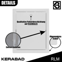 Revisionsklappe aus Stahlblech HxB:150x150mm