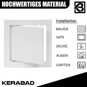 Revisionsklappe aus Stahlblech HxB:500x400mm