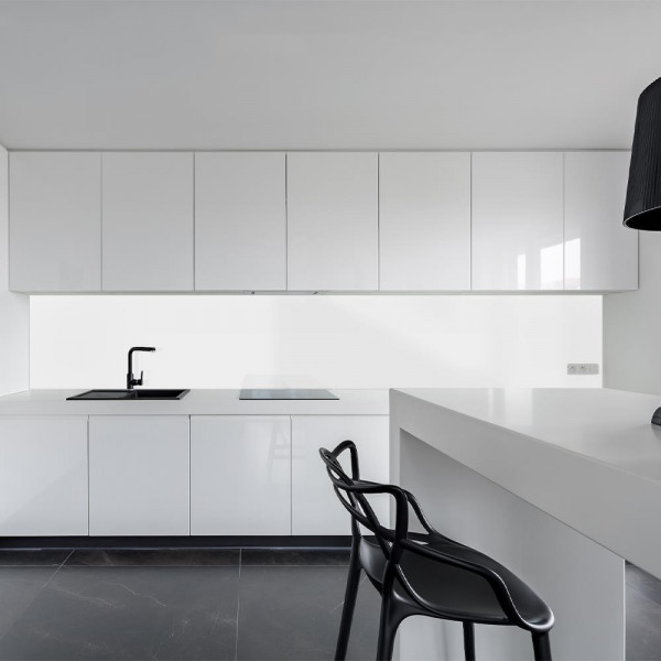 Küchenrückwand aus Aluverbund 3mm  - weiss