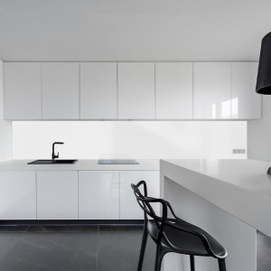 Küchenrückwand aus Aluverbund 3mm  - weiss