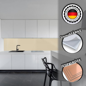 Küchenrückwand aus Aluverbund 3mm  - Elfenbein...