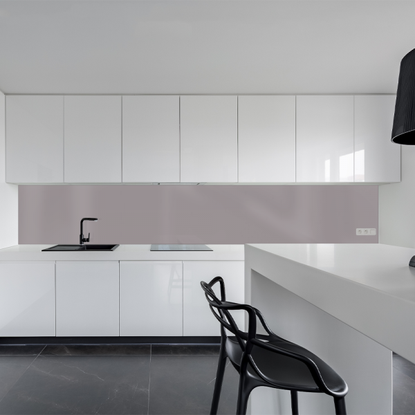 Küchenrückwand Spritzschutz Fliesenspiegel Küche Wandschutz 30x120cm Aluverbund Grau 7042
