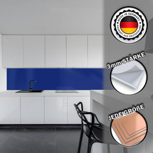 Küchenrückwand aus Aluverbund 3mm  - Marineblau...