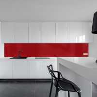 Küchenrückwand Spritzschutz Fliesenspiegel Küche Wandschutz 40x120cm Aluverbund Purpurrot 3004
