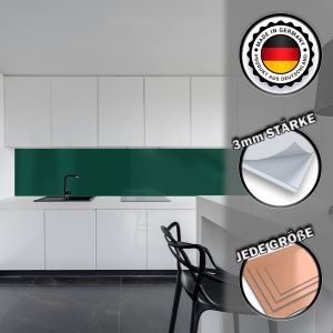 Küchenrückwand aus Aluverbund 3mm  - Moosgrün 6005