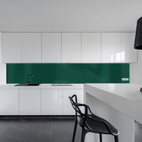 Küchenrückwand Spritzschutz Fliesenspiegel Küche Wandschutz 60x260cm Aluverbund Moosgrün 6005