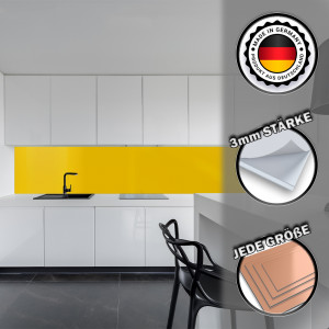 Küchenrückwand Aluverbund Gelb 1023