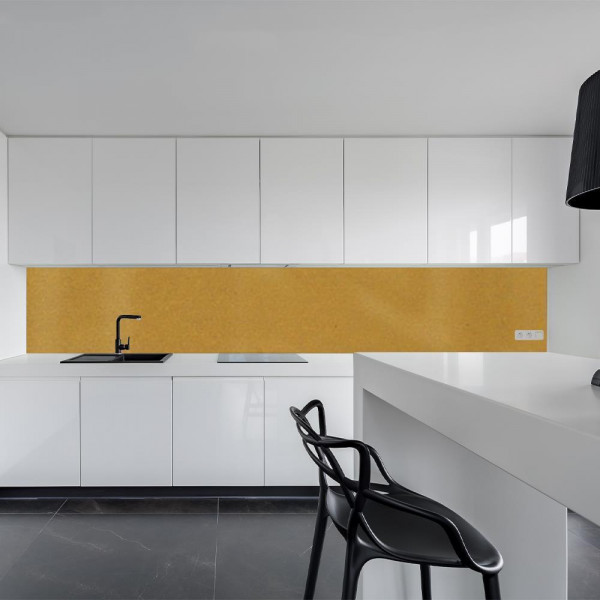Küchenrückwand Spritzschutz Fliesenspiegel Küche Wandschutz 50x220cm Aluverbund Gold Metallic 799