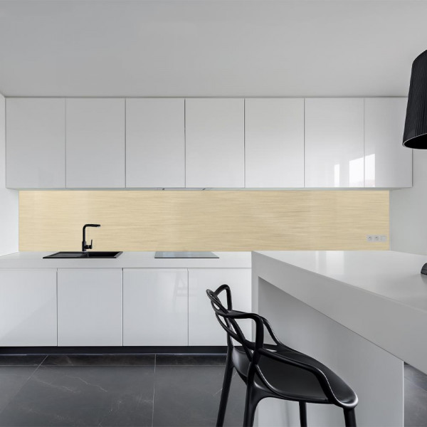 Küchenrückwand aus Aluverbund 3mm  - Gold-Gebürstet 007