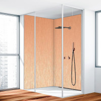 Duschrückwand Aluverbund Kupfer Gebürstet 008 110x220cm