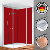 Duschrückwand Aluverbund Purpurrot 3004 120x260cm