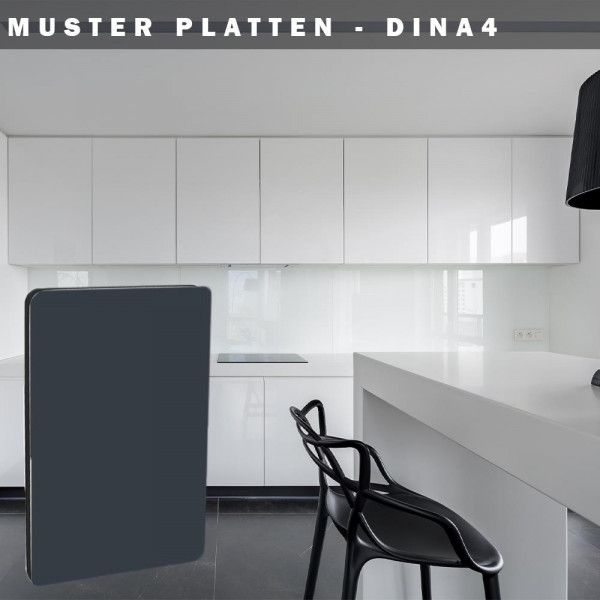 Muster Aluverbund-Rückwände Anthrazit 7016