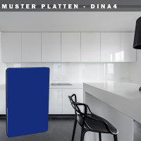 Muster Aluverbund-Rückwände Nachtblau 5022