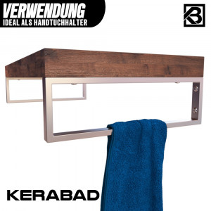 2x  Konsolenträger Gebürstet 450mm