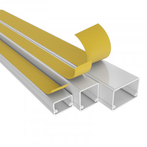 Kabelkanal selbstklebend 2m weiß 16x16mm 10m (5x2m)