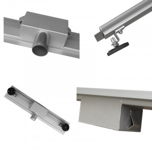 Edelstahl Duschrinne Befliesbar 1100x70x67mm