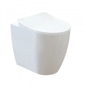 Stand-WC + Stand Bidet Oval FE350-11-SET