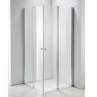Eckeinstieg Duschkabine Dreh-Falttür 100x100cm