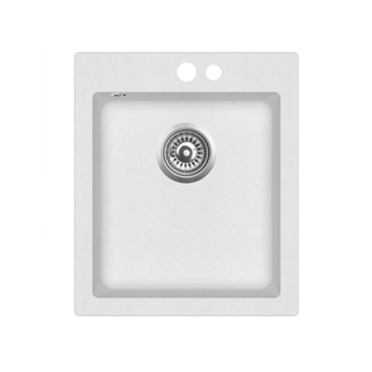 Granit Einbauspüle 425x500mm weiß 710, 89,90