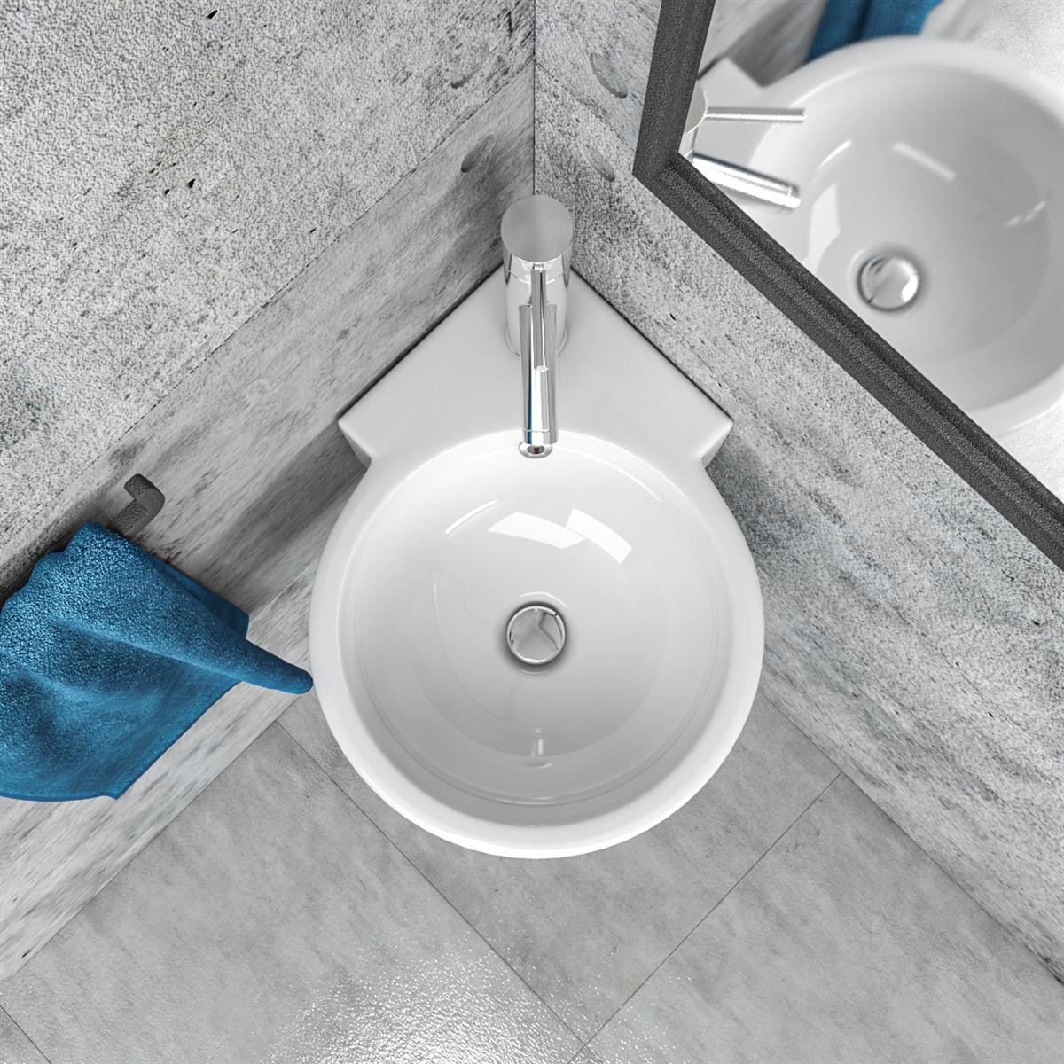 Eckwaschbecken KBW343, 58,39