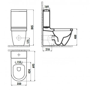 Stand-WC Kombination Dream DR360-SET