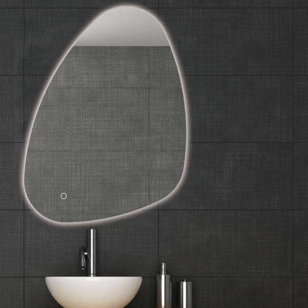 LED-Badspiegel oval 80x60cm K931
