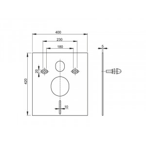 Schallschutz-Set für Wand-WC und Bidet M930